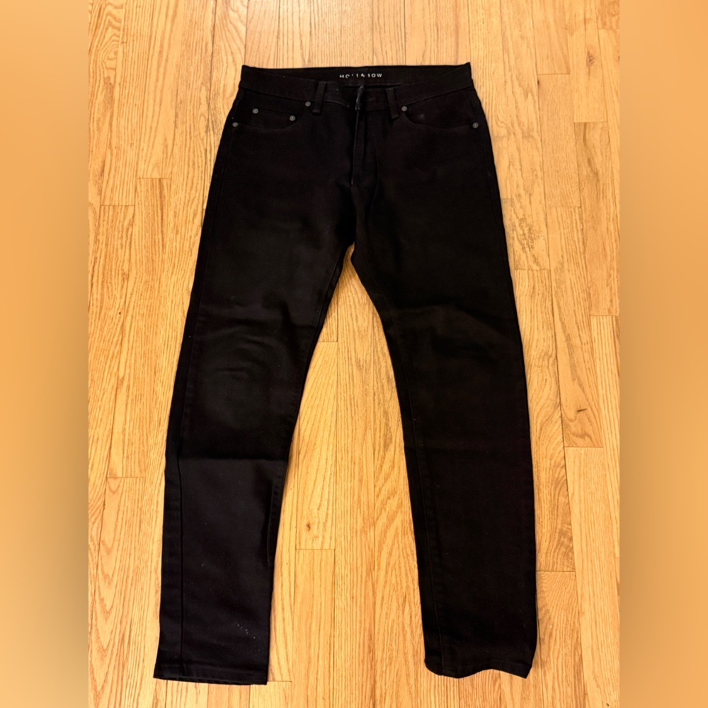 Mott & Bow Men's Slim Black Jeans 31 waist